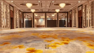Karpet Hotel Shangri-La - Dewan Ballroom dengan Karpet Motif Flora