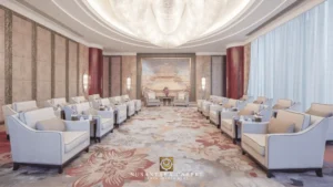 Karpet Hotel Shangri-La - Perincian Jalinan Benang 01