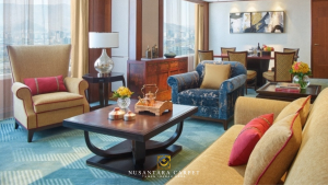 Karpet mewah harga bajet hotel Shangri-La