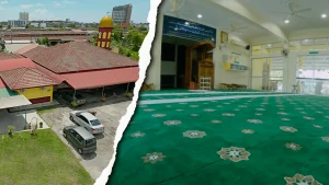 Surau Al-Kauthar menampilkan keindahan seni bina Islam yang menenangkan, memberi keselesaan dan suasana khusyuk untuk beribadah.