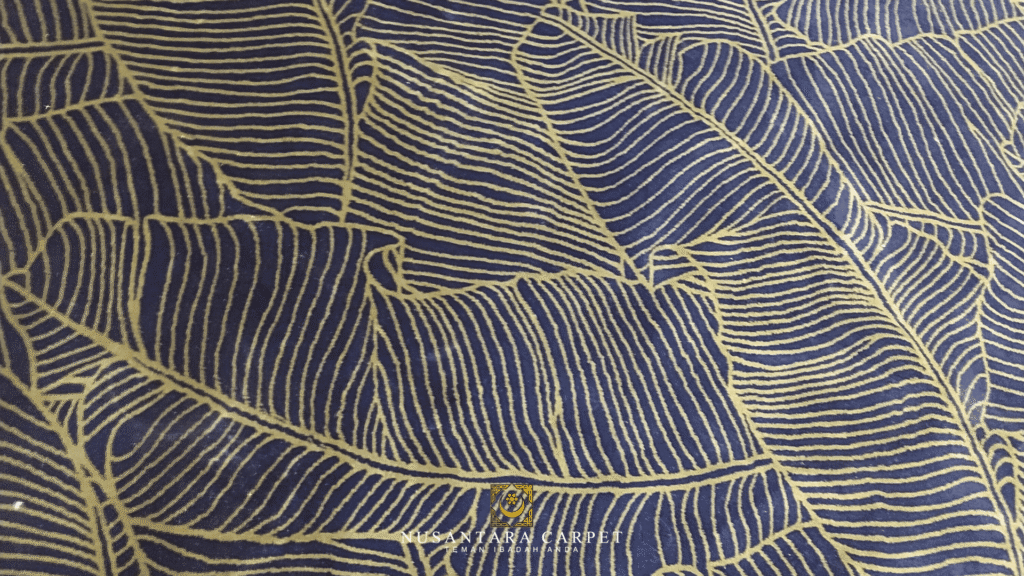 Karpet motif daun pisang