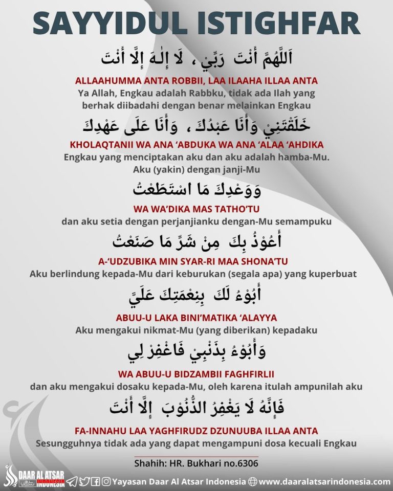 sayyidul istighfar