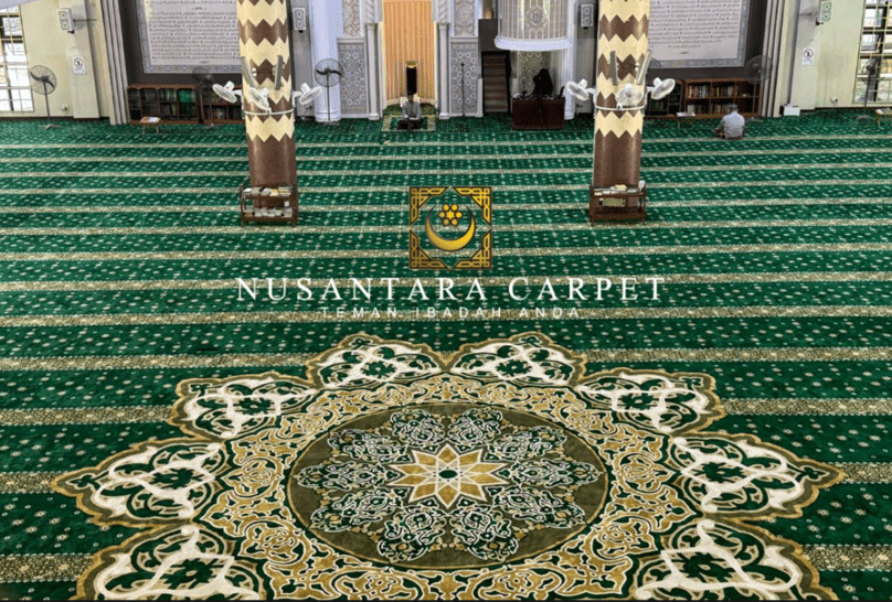 Karpet Masjid Al-Husna Sunway Custom-Made - Pemadangan dari sudut tengah