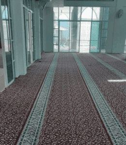 karpet masjid sungai petani kedah yang baru dan bercorak warna merah