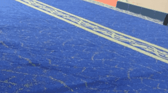 Karpet Premium Warna Biru di Surau Segambut​