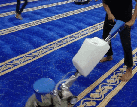 Karpet Premium Warna Biru di SURAU PULAPOL JALAN SEMARAK , KL​
